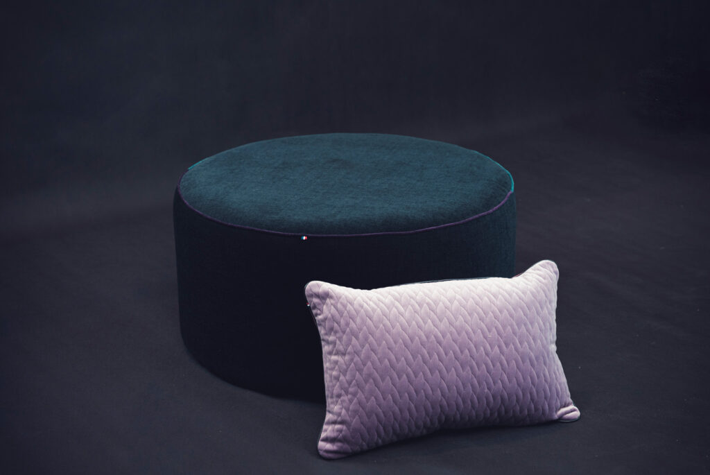 XXL pouffe as a seat or coffee table